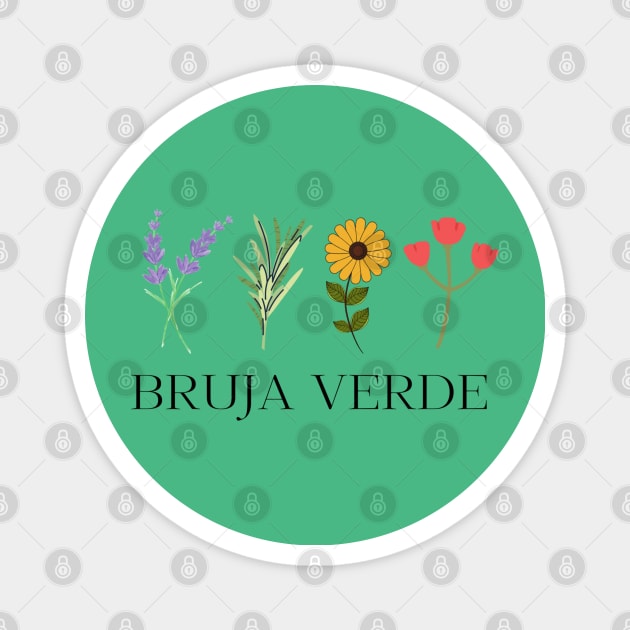 Bruja Verde Magnet by Hija de Marte Tarot